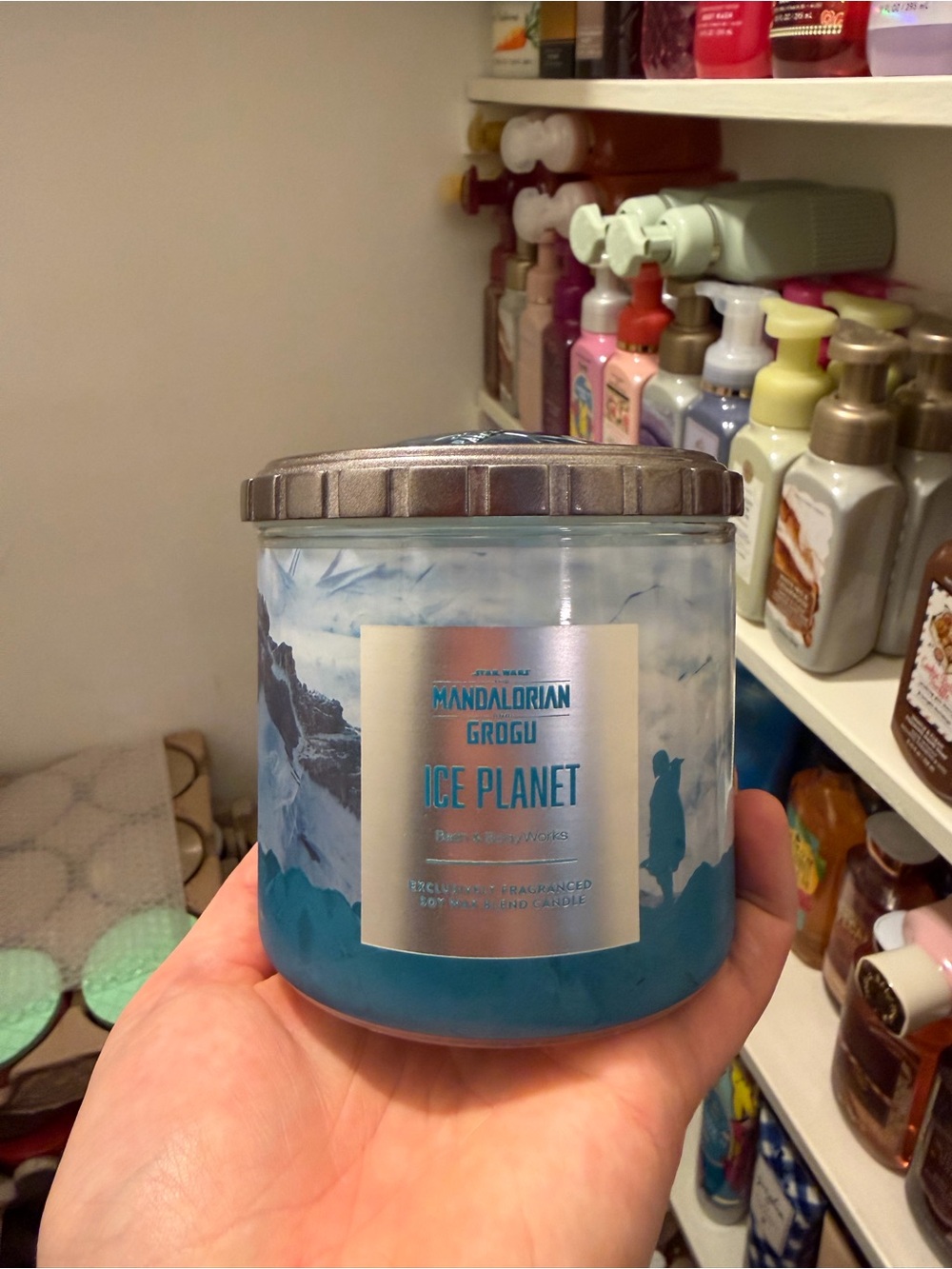 Bath & Body Works X Star Wars The Mandalorian Grogu Ice Planet Scented Candle
